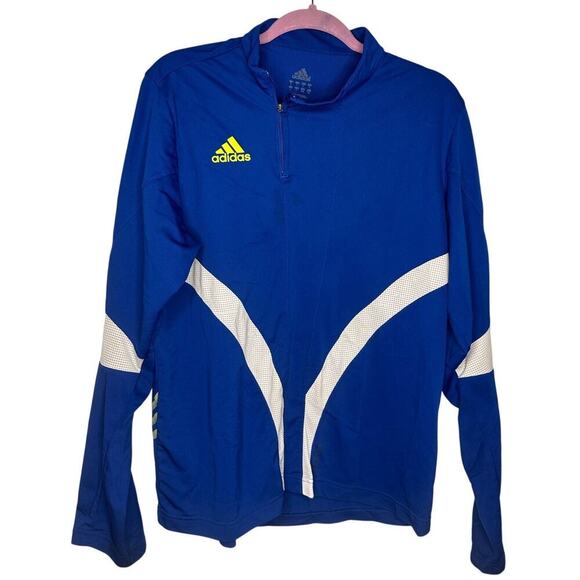 Adidas Formotion Predator +F50 Quarter Zip Jacket Men's Size Large Royal Blue - Picture 1 of 6